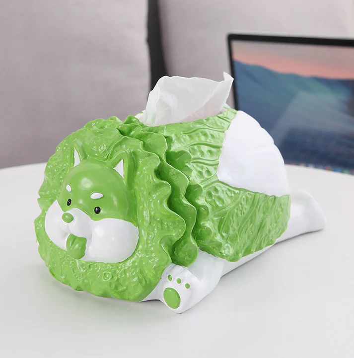 Fun Vegetable Dog Shaped Tissue Box Unique Design